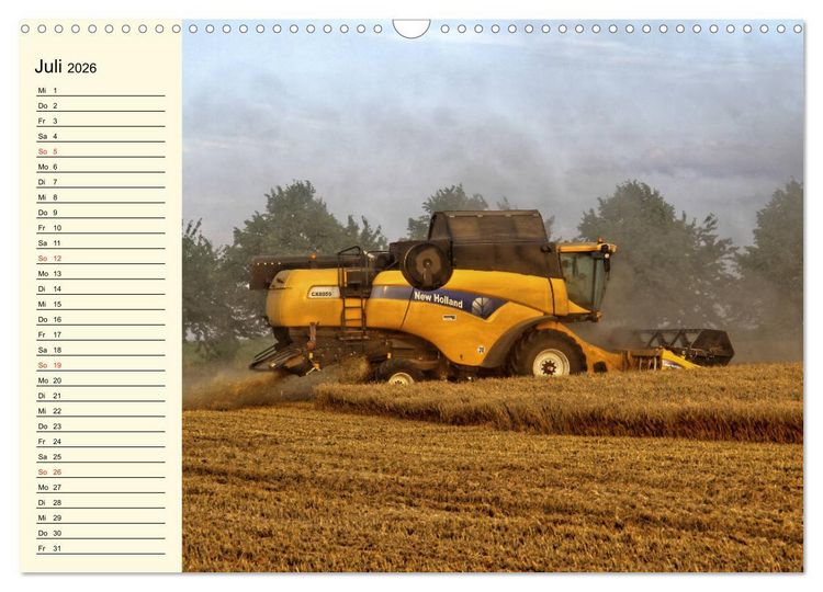 Produktbild: Landwirtschaftliche Maschinen im Einsatz (Wandkalender 2026 DIN A3 quer), CALVENDO Monatskalender