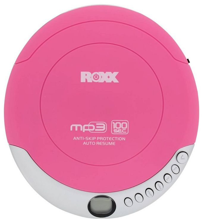 Produktbild: Roxx PCD 501 pink Tragbarer CD-Player CD, CD-R, CD-RW, MP3 Pink, Silber