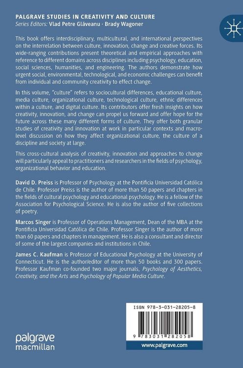 Produktbild: Creativity, Innovation, and Change Across Cultures