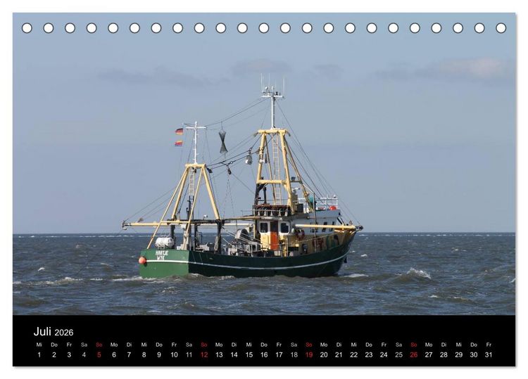 Produktbild: Sylt 2026 (Tischkalender 2026 DIN A5 quer), CALVENDO Monatskalender