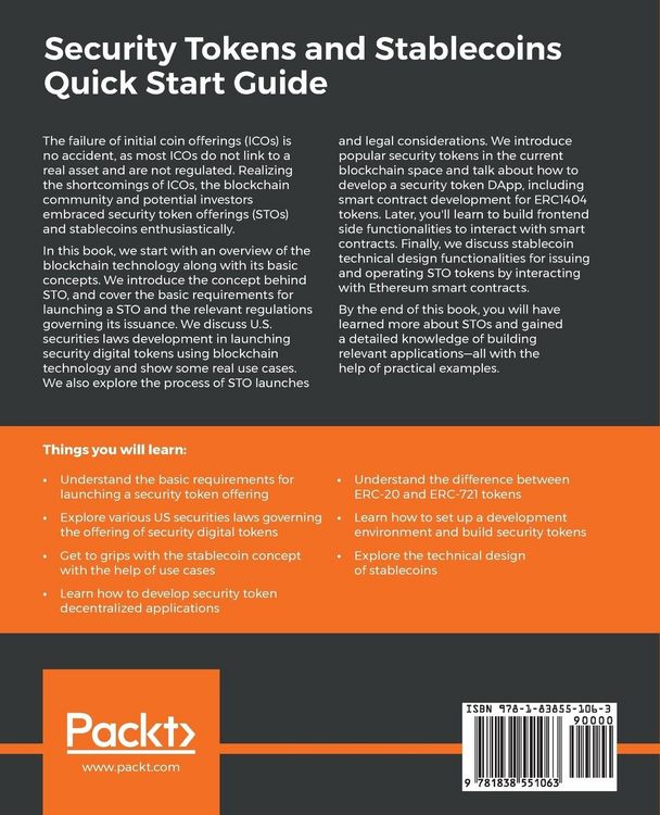 Produktbild: Security Tokens and Stablecoins Quick Start Guide