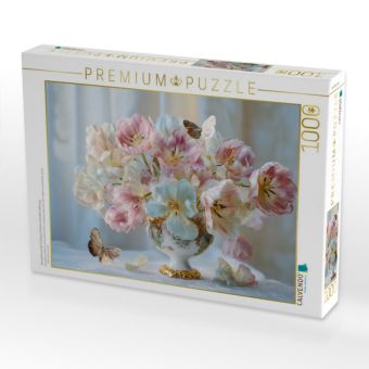 Produktbild: CALVENDO Puzzle Verspielt tanzt der Fr&uuml;hling in Pastell und voller Hoffnung | 1000 Teile Lege-Gr&ouml;&szlig;e 64x48cm Foto-Puzzle f&uuml;r gl&uuml;ckliche Stunden