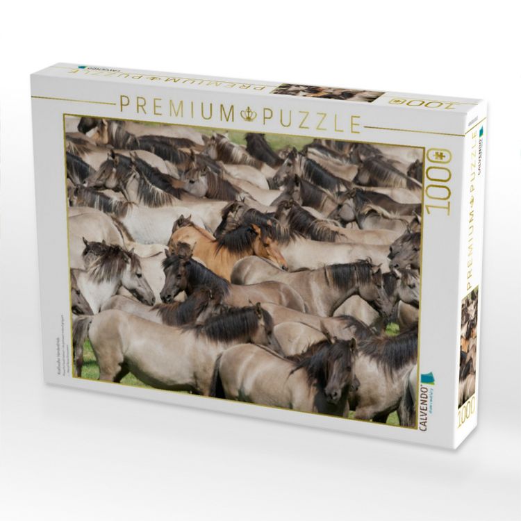 Produktbild: CALVENDO Puzzle Kraftvoller Herdentrieb | 1000 Teile Lege-Gr&ouml;&szlig;e 64x48cm Foto-Puzzle f&uuml;r gl&uuml;ckliche Stunden