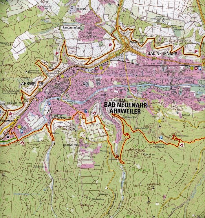 Produktbild: AhrSteig Wandern - Topografische Wanderkarte 1 : 25 000