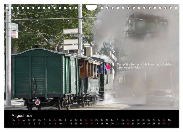 Produktbild: Historische Stra&szlig;enbahnen in Wien (Wandkalender 2026 DIN A4 quer), CALVENDO Monatskalender