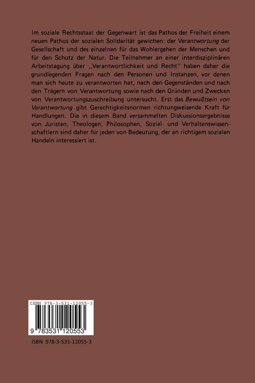 Produktbild: Verantwortlichkeit und Recht