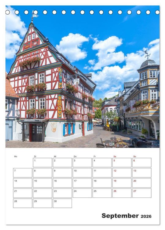 Produktbild: Idstein - Fachwerktraum im Herzen des Taunus (Tischkalender 2026 DIN A5 hoch), CALVENDO Monatskalender