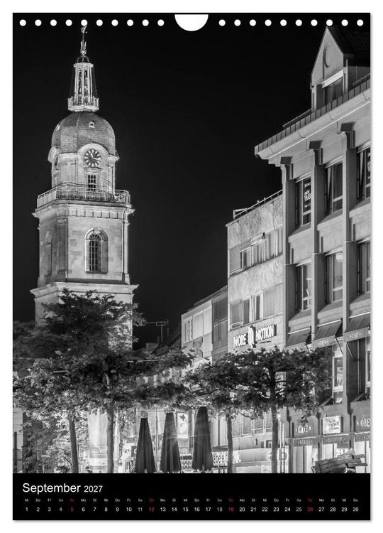 Produktbild: Heilbronn bei Nacht 2 (Wandkalender 2027 DIN A4 hoch), CALVENDO Monatskalender