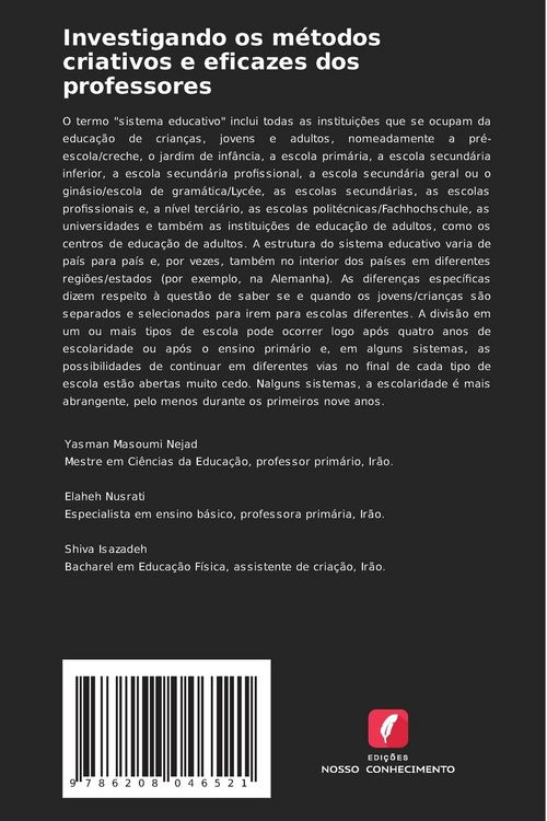 Produktbild: Investigando os m&eacute;todos criativos e eficazes dos professores