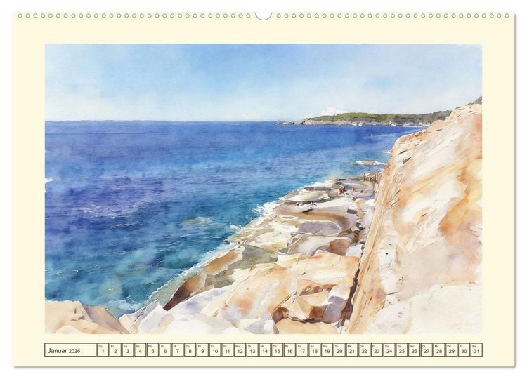 Produktbild: Elba - Insel imToskanischen Archipel (hochwertiger Premium Wandkalender 2026 DIN A2 quer), Kunstdruck in Hochglanz