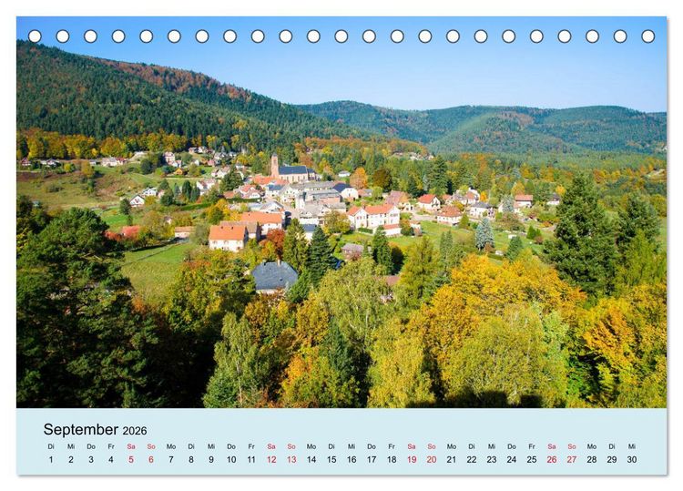 Produktbild: Elsass- und Vogesentr&auml;ume (Tischkalender 2026 DIN A5 quer), CALVENDO Monatskalender