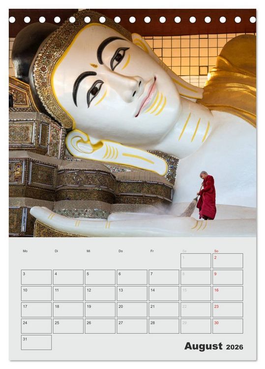 Produktbild: BUDDHA - Das sanfte L&auml;cheln (Tischkalender 2026 DIN A5 hoch), CALVENDO Monatskalender