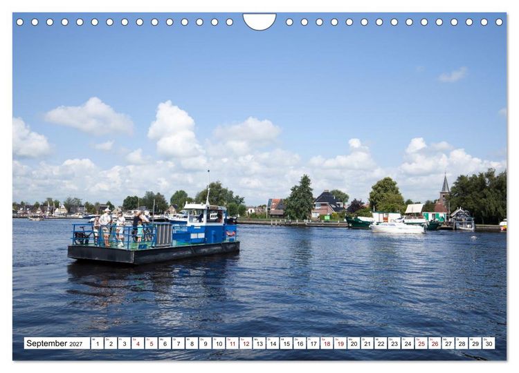 Produktbild: Hausbooturlaub Niederlande - Friesland und Groningen (Wandkalender 2027 DIN A4 quer), CALVENDO Monatskalender