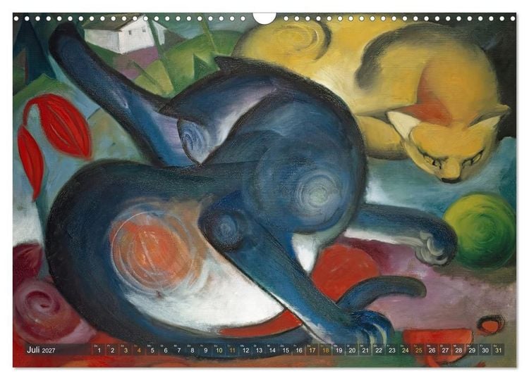 Produktbild: Expressionistische Tierwelten (Wandkalender 2027 DIN A3 quer), CALVENDO Monatskalender