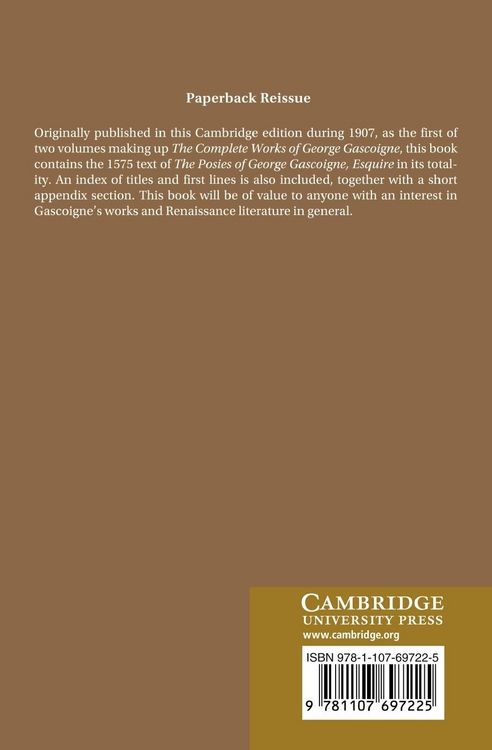 Produktbild: The Complete Works of George Gascoigne
