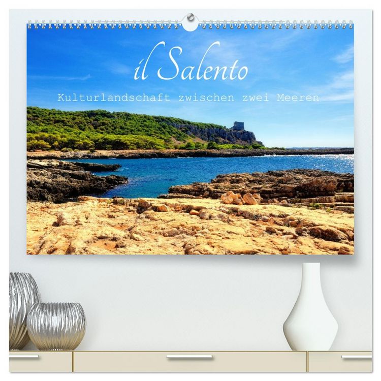 Produktbild: il Salento Kulturlandschaft zwischen zwei Meeren (hochwertiger Premium Wandkalender 2026 DIN A2 quer), Kunstdruck in Hochglanz