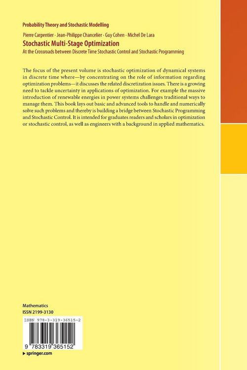 Produktbild: Stochastic Multi-Stage Optimization