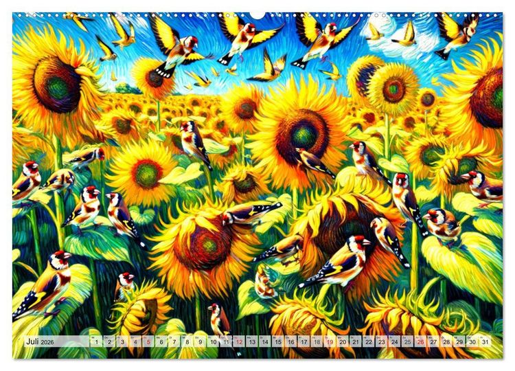 Produktbild: Eine Hommage an van Gogh (Wandkalender 2026 DIN A2 quer), CALVENDO Monatskalender