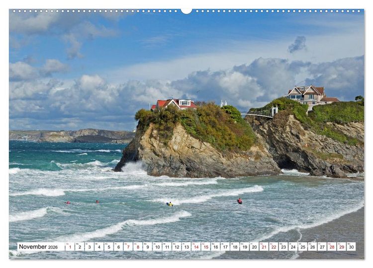 Produktbild: Faszinierende Ansichten von Cornwall (Wandkalender 2026 DIN A2 quer), CALVENDO Monatskalender
