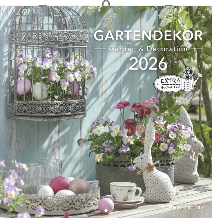 Bild vom Artikel Gartendekor 2026 - Broschürenkalender 30x30 cm (30x60 geöffnet) - Kalender mit Platz für Notizen - Garten - Bildkalender - Gartenkalender vom Autor Alpha Edition