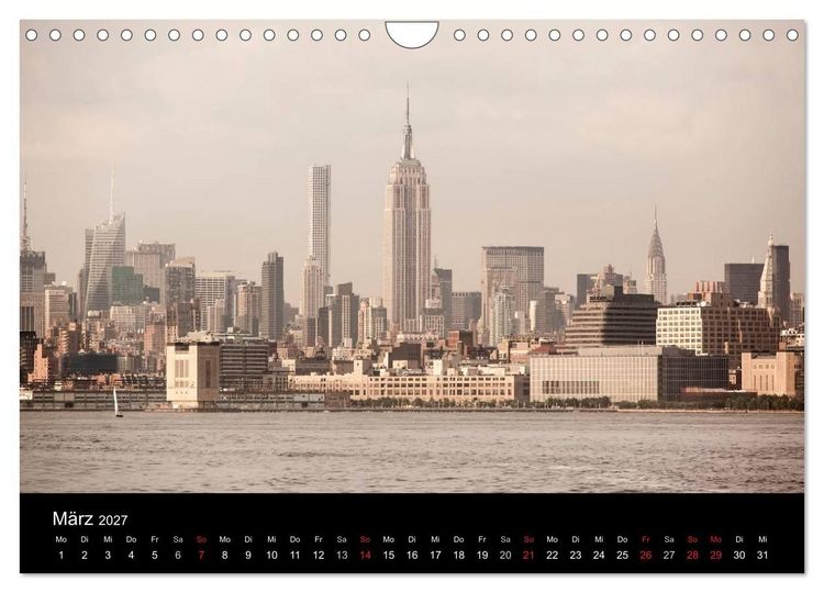 Produktbild: Perspektiven einer Weltstadt - New York (Wandkalender 2027 DIN A4 quer), CALVENDO Monatskalender