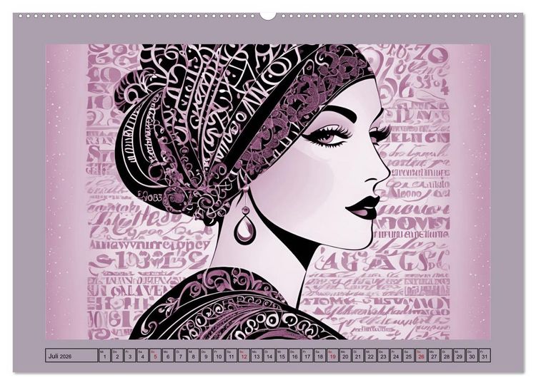 Produktbild: Frauenbilder im Wandel der Zeiten (Wandkalender 2026 DIN A2 quer), CALVENDO Monatskalender