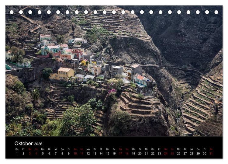 Produktbild: Santo Antao, Perle der Kapverden (Tischkalender 2026 DIN A5 quer), CALVENDO Monatskalender