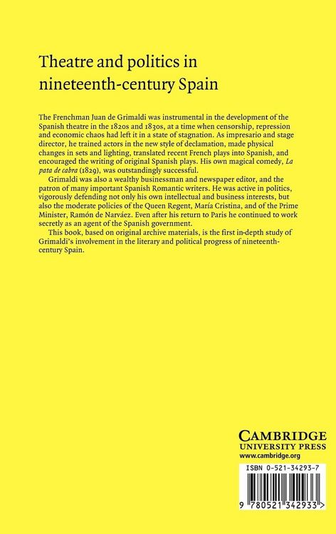 Produktbild: Theatre and Politics in Nineteenth-Century Spain