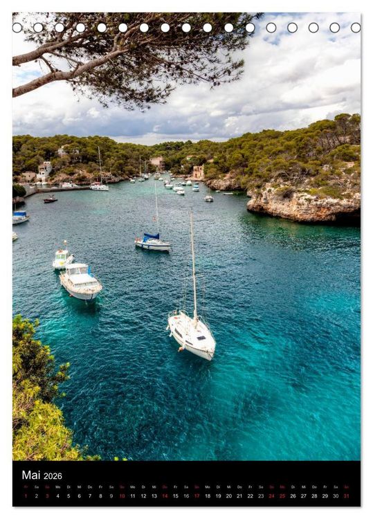 Produktbild: Mallorca - Sehnsucht nach der Insel (Tischkalender 2026 DIN A5 hoch), CALVENDO Monatskalender