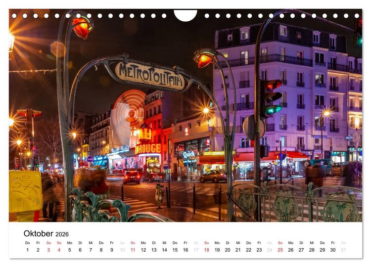 Produktbild: Paris, s'il vous pla&icirc;t! (Wandkalender 2026 DIN A4 quer), CALVENDO Monatskalender