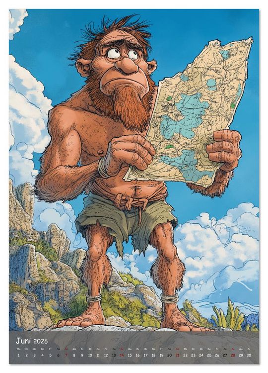 Produktbild: Der Neandertaler - Das vergessene Volk (hochwertiger Premium Wandkalender 2026 DIN A2 hoch), Kunstdruck in Hochglanz