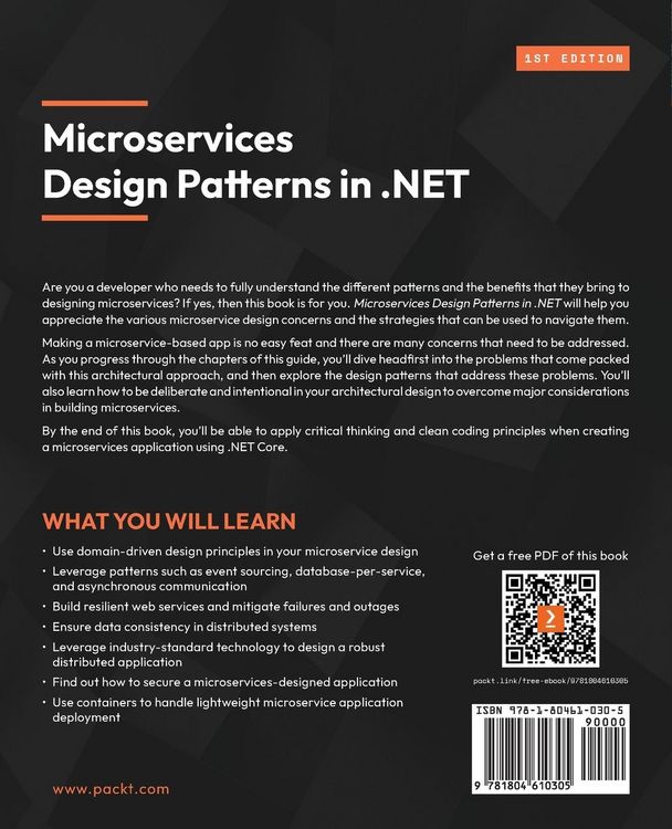 Produktbild: Microservices Design Patterns in .NET