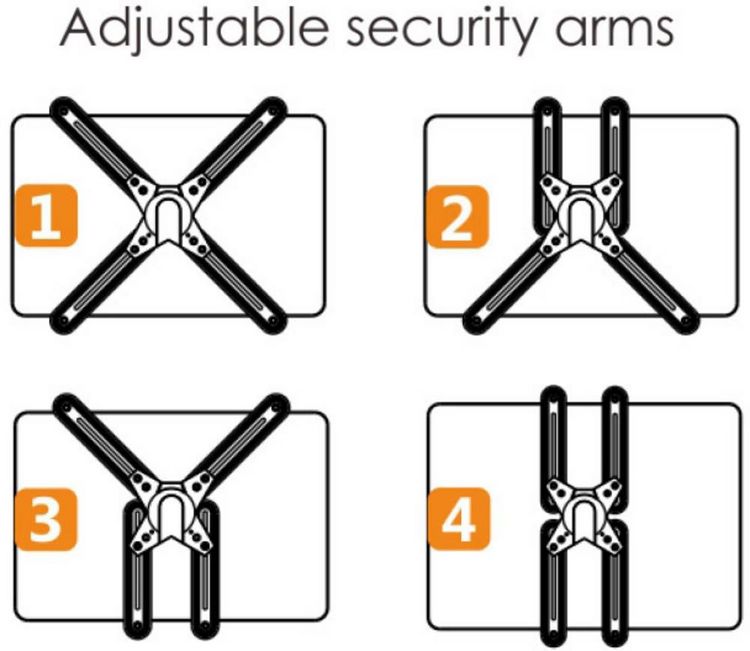 Produktbild: SpeaKa Professional VESA-Adapter Passend f&uuml;r Serie (Halter): Universal Schwarz