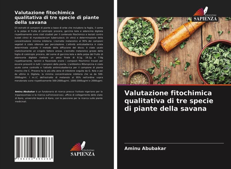 Produktbild: Valutazione fitochimica qualitativa di tre specie di piante della savana