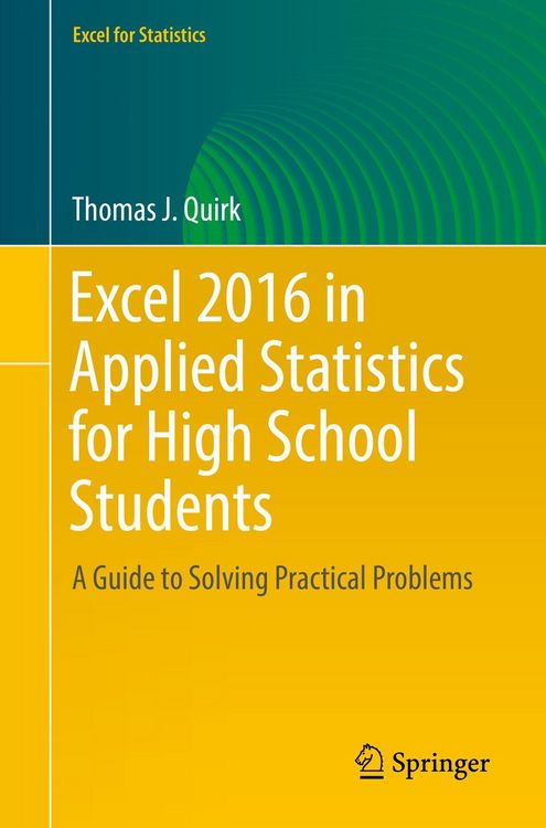 Produktbild: Excel 2016 in Applied Statistics for High School Students