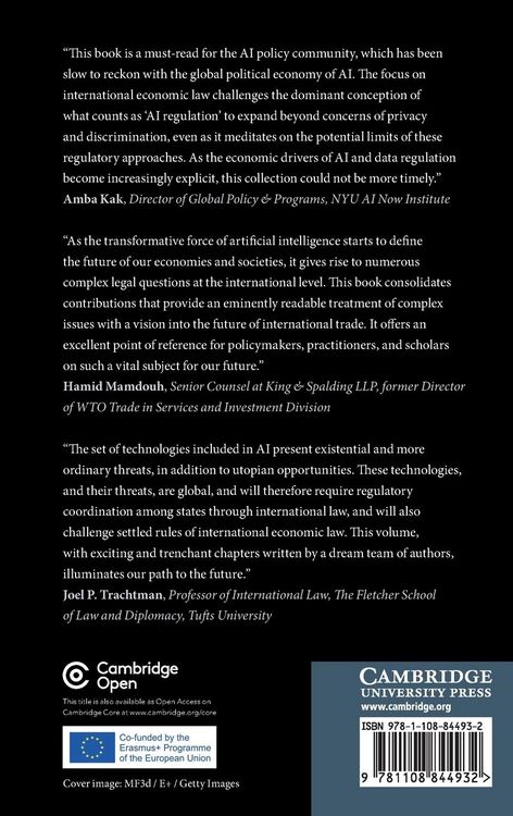 Produktbild: Artificial Intelligence and International Economic Law