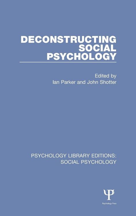 Produktbild: Deconstructing Social Psychology