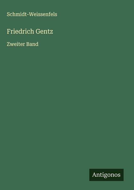 Produktbild: Friedrich Gentz