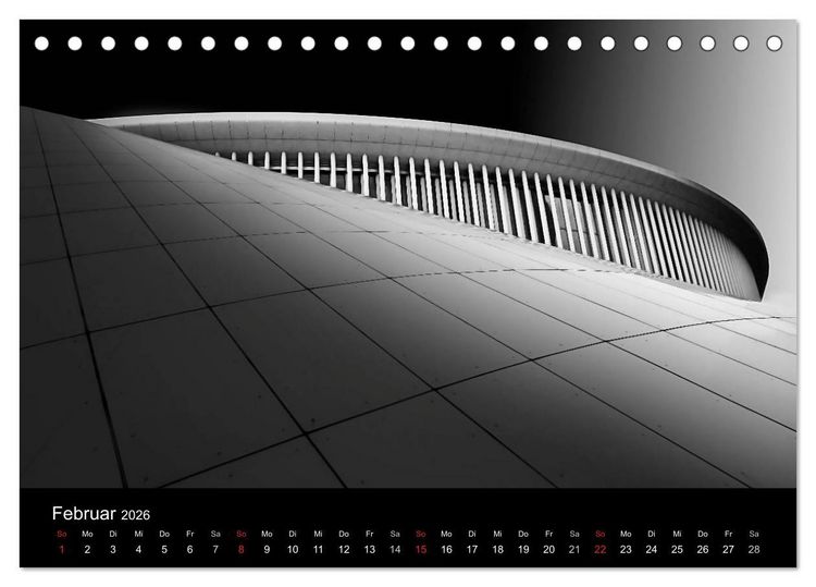 Produktbild: Black-Schwarz-Noir 2026 (Tischkalender 2026 DIN A5 quer), CALVENDO Monatskalender