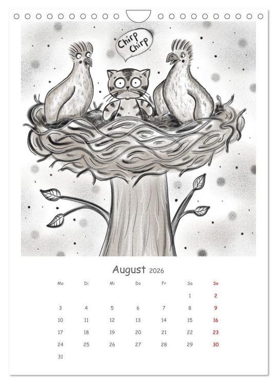 Produktbild: LEOPOLD DER DRITTE - Ein unglaublich liebenswerter Kater (Wandkalender 2026 DIN A4 hoch), CALVENDO Monatskalender