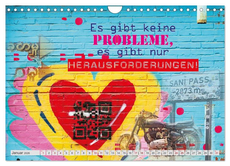 Produktbild: Stop dreaming start doing - H&ouml;r auf zu tr&auml;umen und mach es einfach (Wandkalender 2026 DIN A4 quer), CALVENDO Monatskalender