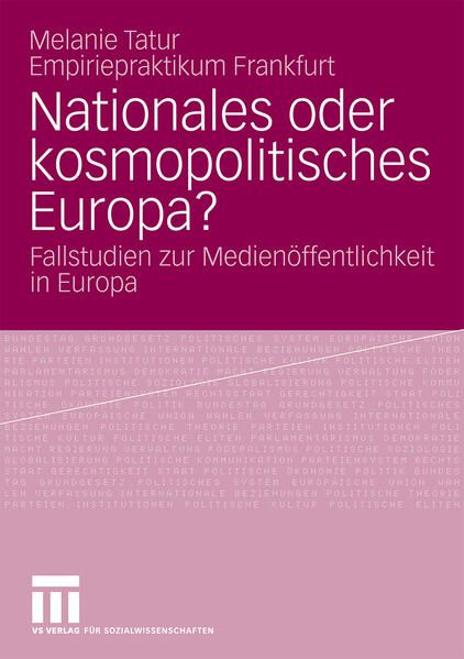 Produktbild: Nationales oder kosmopolitisches Europa?