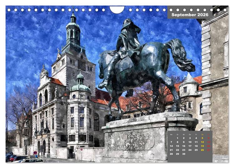 Produktbild: Heimatliches Bayern in Aquarell (Wandkalender 2026 DIN A4 quer), CALVENDO Monatskalender