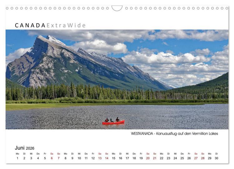 Produktbild: Impressionen aus Westkanada (Wandkalender 2026 DIN A3 quer), CALVENDO Monatskalender