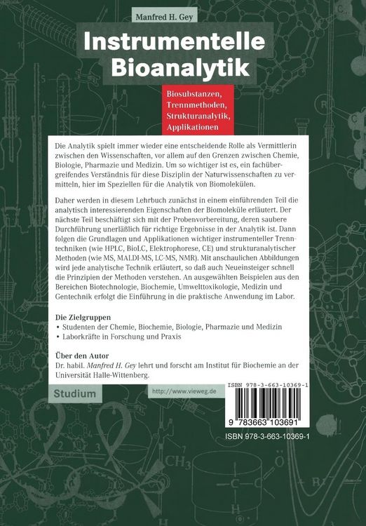 Produktbild: Instrumentelle Bioanalytik