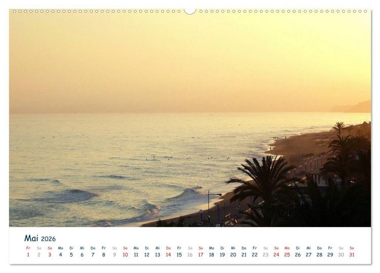 Produktbild: COSTA DEL SOL - Wellenspiel (Wandkalender 2026 DIN A2 quer), CALVENDO Monatskalender