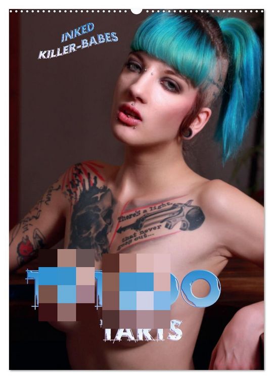 Produktbild: TATTOO TARTS - Inked Killer Babes (Wandkalender 2026 DIN A2 hoch), CALVENDO Monatskalender