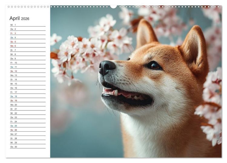 Produktbild: Hundegl&uuml;ck (Wandkalender 2026 DIN A2 quer), CALVENDO Monatskalender