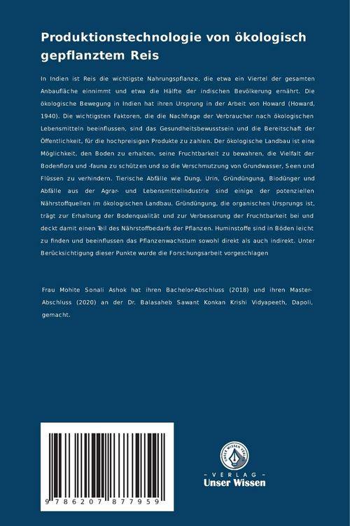 Produktbild: Produktionstechnologie von &ouml;kologisch gepflanztem Reis