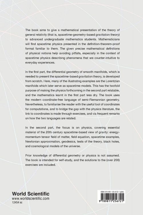 Produktbild: Mathematical Introduction To General Relativity, a